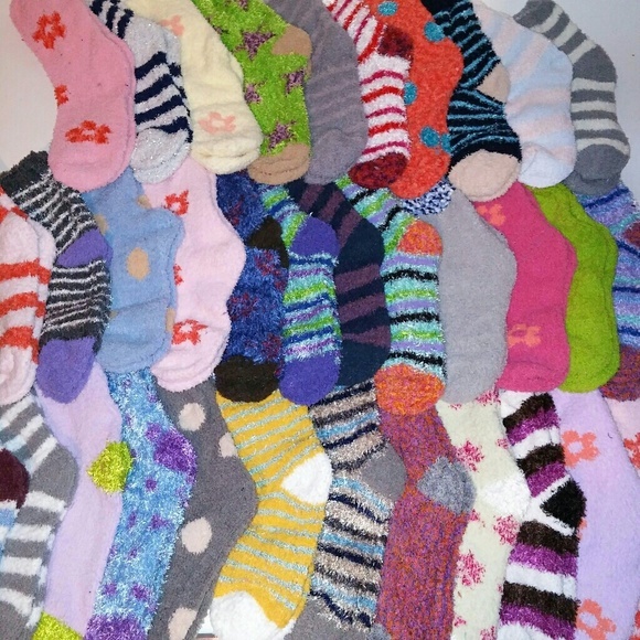 Set of 5 Fuzzy‎ Socks - Picture 2 of 5